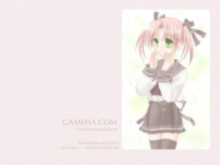Pink haired girl green eyes 7 - pink hair free wallpaper