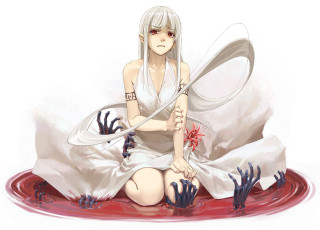 Gothic yandere alice portrait blood - her hand and blood free wallpaper