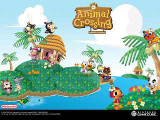 Cartoon animal crossing island animals - a person free wallpaper