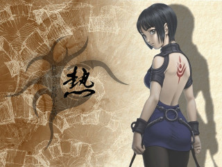 Woman sword wall dragon tattoo - a wall free wallpaper for desktop