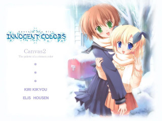 Innocent colors christmas anime snow - a christmas card free wallpaper