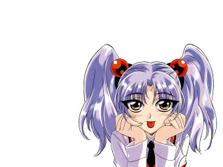 Girl tie ears anime smile - a picture free wallpaper