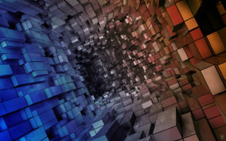 Colorful abstract background squares center - square free wallpaper