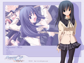 Girl school uniform sword plaid - purism free wallpaper