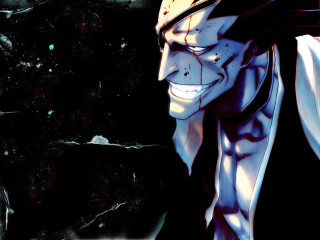 Creepy man smile black background - a creepy look free wallpaper