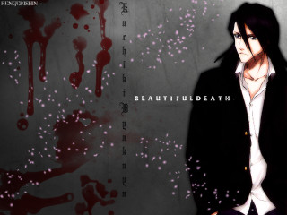 Man blackhair white shirt blood - a wall free wallpaper
