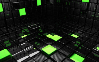 Green squares room floor walls 2 - a green light free wallpaper
