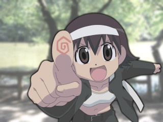 Woman thumbs up park manga - a thumb free wallpaper