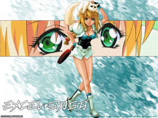 Anime girl panda hat tennis - her shoulder free wallpaper