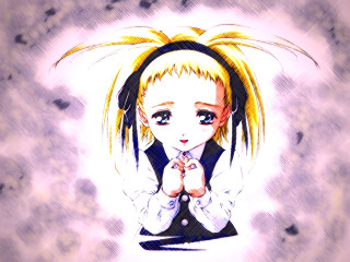 Blonde girl gothic manga 1999 - her shirt free wallpaper