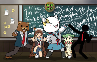 Group people chalkboard teddy bear - a chalkboard free wallpaper