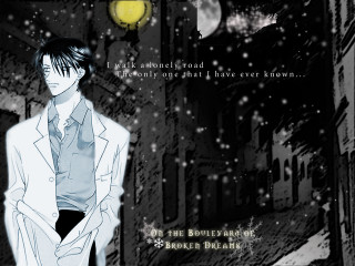 Man in suit clocktower night - dreamlike free wallpaper