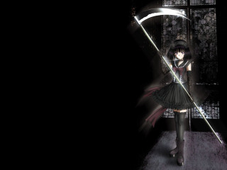 Gothic weapon woman sword dress - death free wallpaper