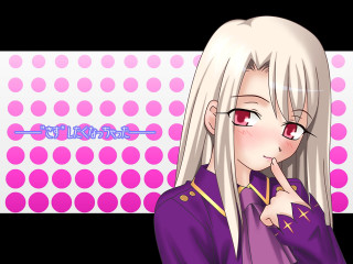 Anime girl white hair red 14 - background free wallpaper