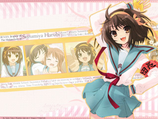 Girl blue dress red ribbon - a red ribbon free wallpaper