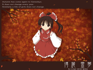 Girl red dress autumn leaves - magical free wallpaper for desktop