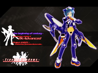 Anime sword character blue hair - 4k resolution free wallpaper