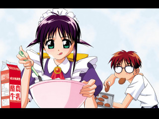 Girl boy food milk ayako - remodernism free wallpaper