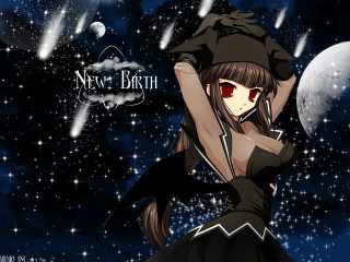 Woman black dress hat red 2 - red eye free wallpaper