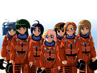 Red uniform group manga anime - a group of people free wallpaper for desktop