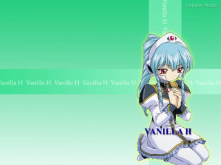 Vanilah anime bluehair whitedress greenbackground - aramenta dianthe vail free wallpaper