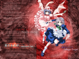 Anime red background blue hair - a white background free wallpaper