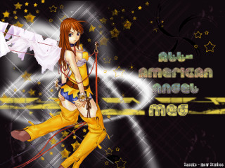 Girl sword yellow outfit stars - american romanticism free wallpaper