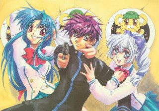 Anime guns cat manga school - gun free wallpaper