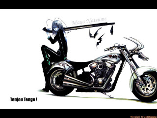 Motorcycle gothic anime artist aya - gothic free wallpaper
