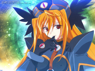 Blonde hat blackcat anime wings - a black cat free wallpaper