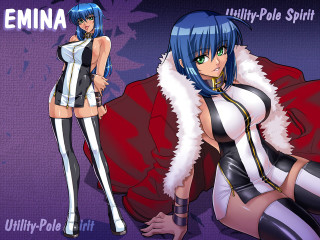 Neogeo 2girls bluehair furcoat cape - eizan kikukawa free wallpaper