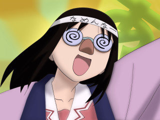 Woman glasses funny face tongue - her tongue free wallpaper