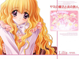 Girl blonde hair starry portrait - her face free wallpaper