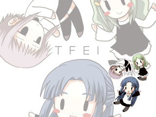 Anime group black hair demon - lineart free wallpaper