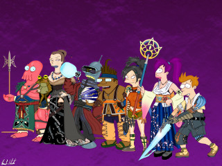 Cartoon characters purple background fantasy - doc hammer free wallpaper