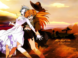Anime desert sunset horizon bluehair - ada hill walker free wallpaper for desktop