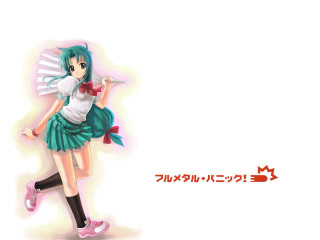 Girl green dress bow kikukawa - a stick free wallpaper