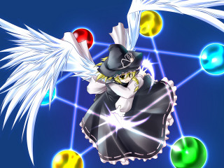 Angel wings black hat rayonism - a black dress and hat free wallpaper