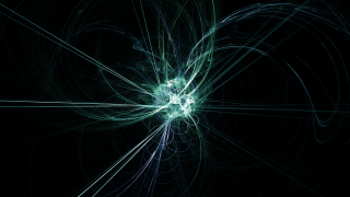 Green blue swirl fractals fireworks - a green center free wallpaper