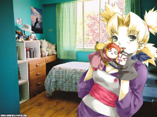 Surprised woman doll bedroom blonde - ufotable free wallpaper