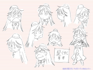 Aya goda anime character sketches - kyoto animation free wallpaper for desktop