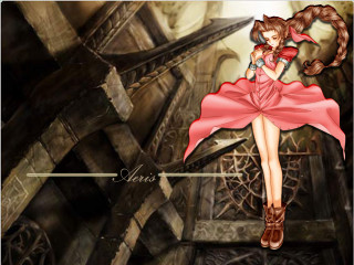 Girl red dress heroine bravely - inspired free wallpaper