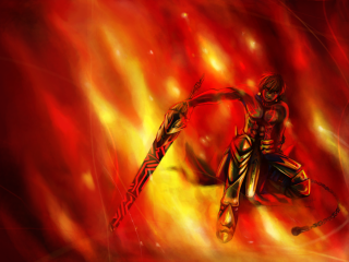 Fire suit sword flame fantasy - a sword free wallpaper for desktop
