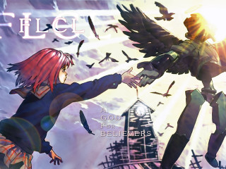Girl bird wings gothic angel - ufotable free wallpaper
