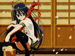 Girl crossed legs head tilted - ukiyoe free wallpaper