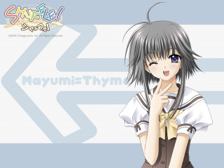 Girl gray hair white shirt - background free wallpaper