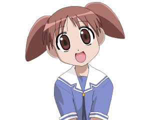 Girl ponytail blue shirt japanese - japanese character free wallpaper