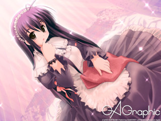Aya goda anime gothic maid - a pink dress free wallpaper