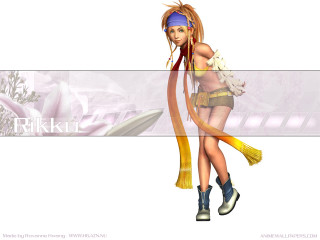 Girl long hair blue bandana - a yellow ribbon free wallpaper