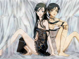 Anime girls bed wings gothic - one girl free wallpaper
